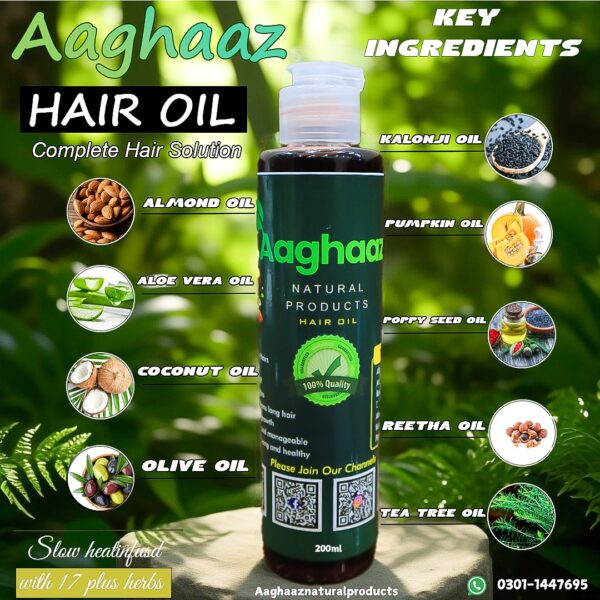 Aaghaaz Natural Products Hair Oil - Image 3